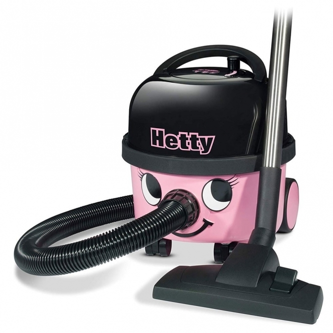 Numatic Numatic HET160 Hetty Bagged Cylinder Vacuum Cleaner, Pink