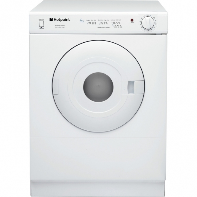 Hotpoint Hotpoint NV4D01P 4kg, C Energy Rating Freestanding Compact Vented Tumble Dryer, White