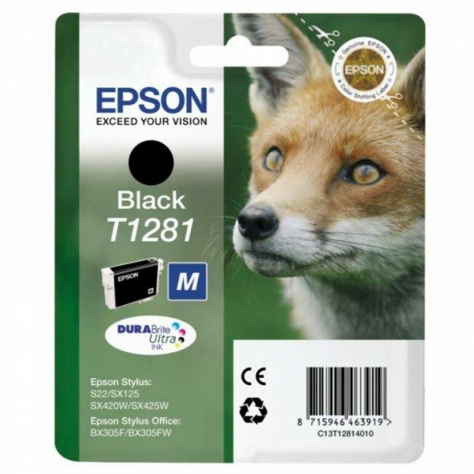 Epson Epson T1281 Black Ink  5.9ml