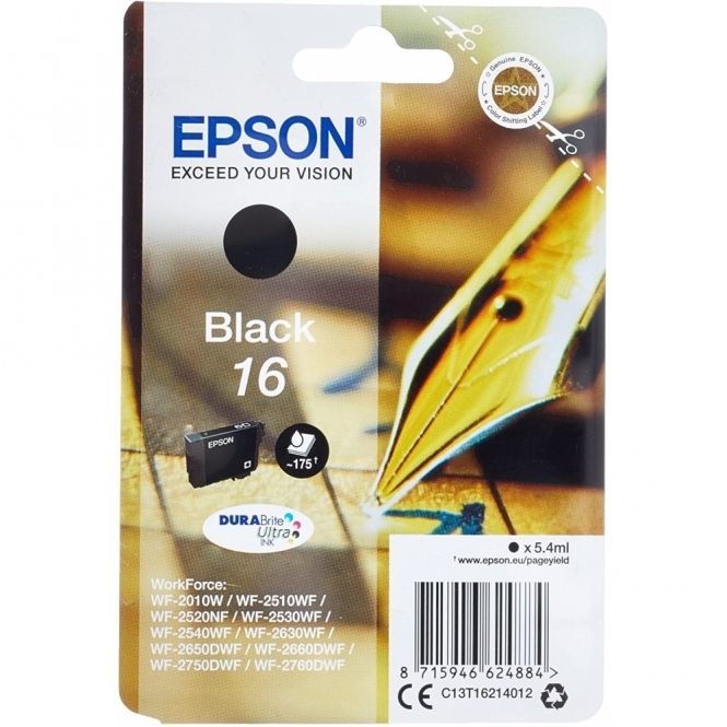 Epson Epson 16 Ink Cartridge, Black