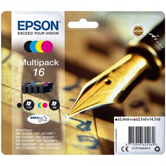 Epson Epson 16 Ink Cartridge, Multipack