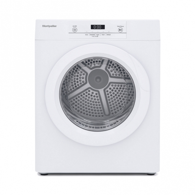 Montpellier Montpellier MTDAD3P Compact 3kg, C Energy Rating, Freestanding Vented Tumble Dryer, White