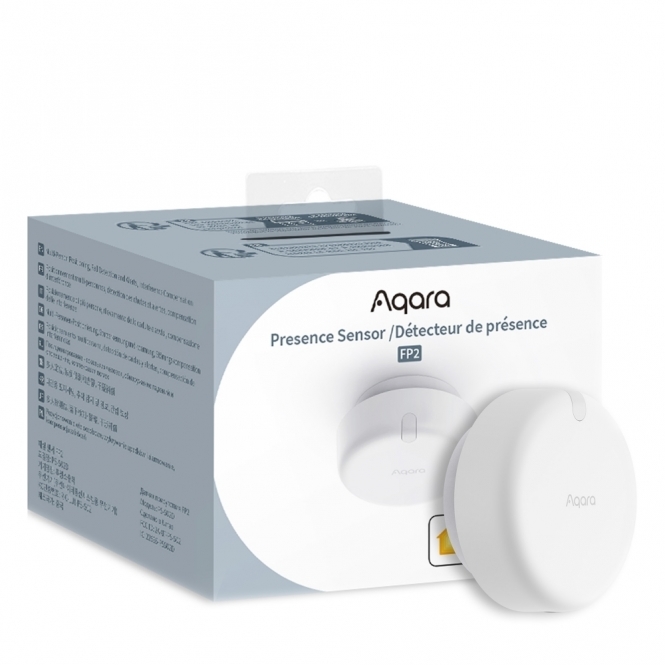 Aqara Aqara Wave Radar Wired Motion Sensor, Zone Positioning, Multi-Person & Fall Detection FP2 Presence Sensor