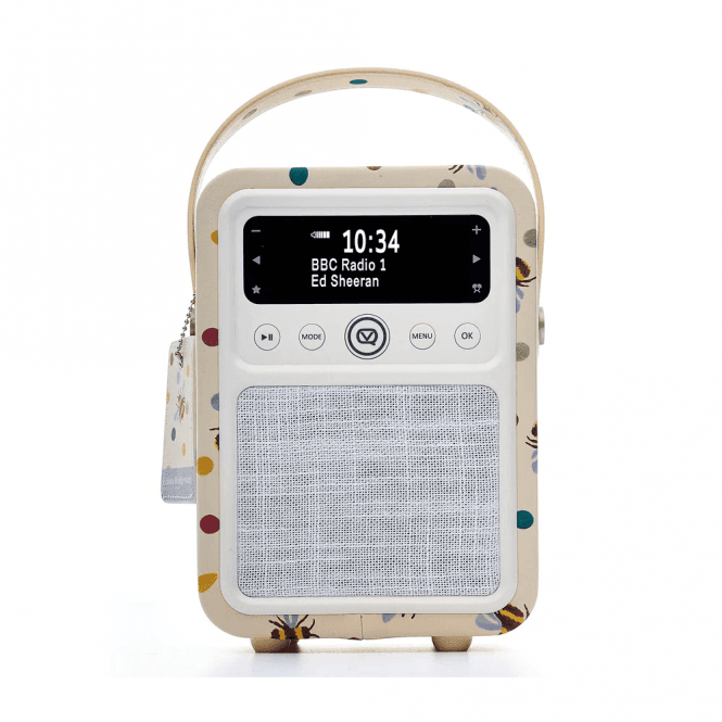 View Quest View Quest Mini DAB, Bluetooth, Alarm Clock, FM Digital, Battery Powered Portable Radio, Emma Bridgewater