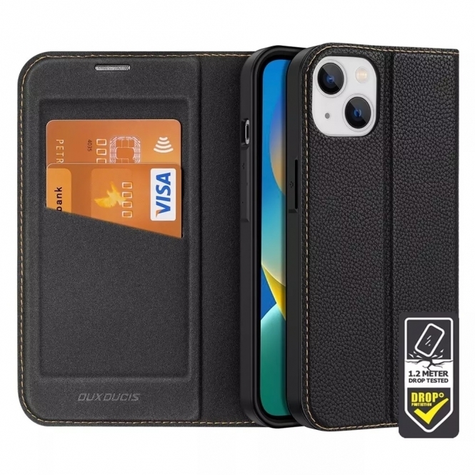 Dux Ducis Dux Ducis iPhone 14 Skin X Wallet Folio Case Black