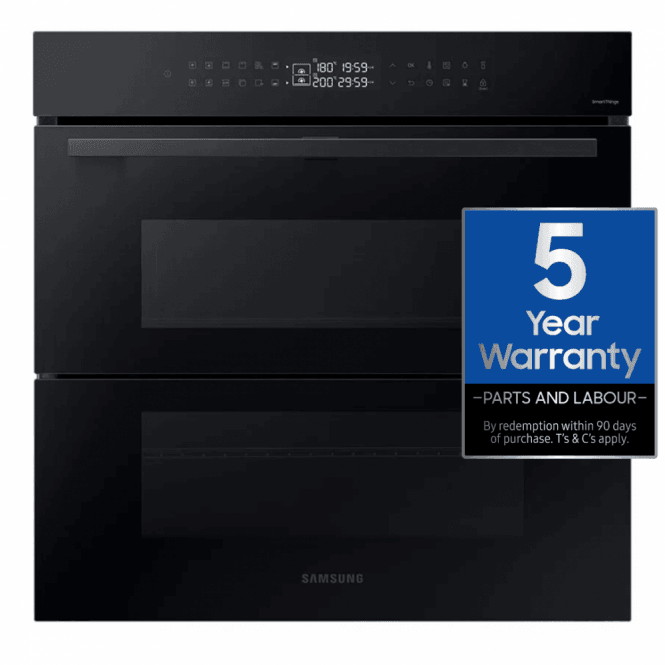 Samsung Samsung NV7B4355VAK Series 4 Dual Cook Flex, A+ Energy Rating, Pyrolytic Single Oven, Black