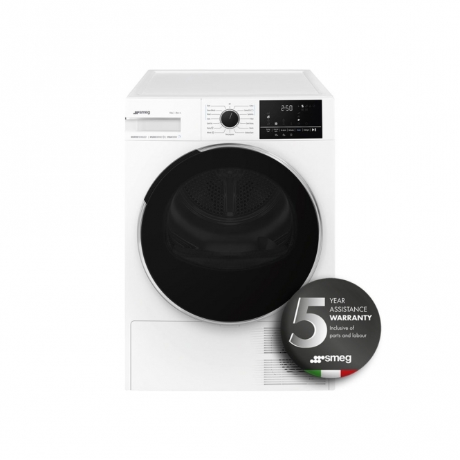 Smeg Smeg DNP83SEUK 8kg, A+++ Energy Rating, Freestanding Heat Pump Tumble Dryer, White