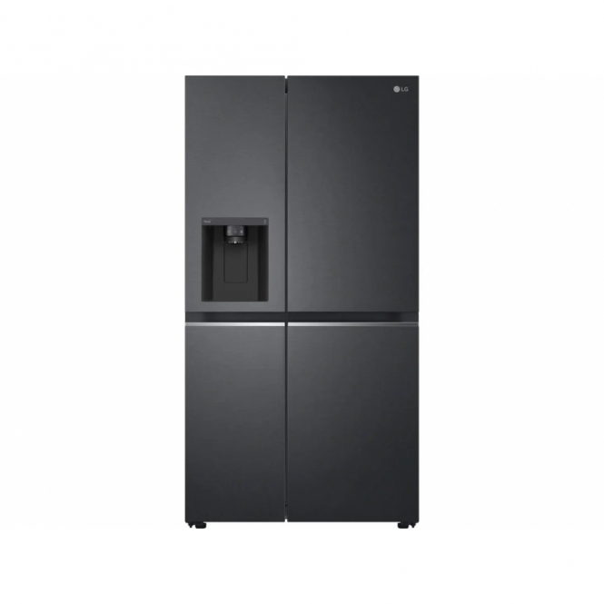 LG LG GSLV71MCTD NatureFRESH, No Frost, D Energy Rating, Non Plumbed, American Style Fridge Freezer, Matte Black