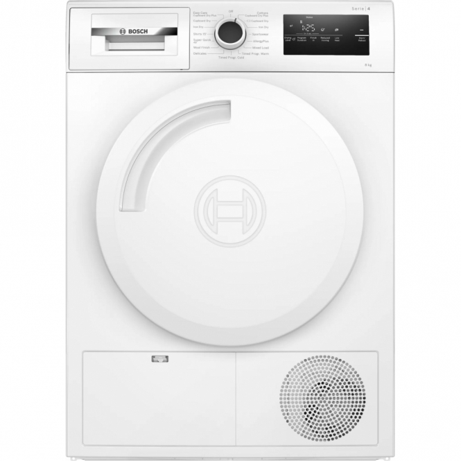 Bosch Bosch WTN83202GB 8kg, B Energy Rating, Freestanding, Condenser Tumble Dryer, White