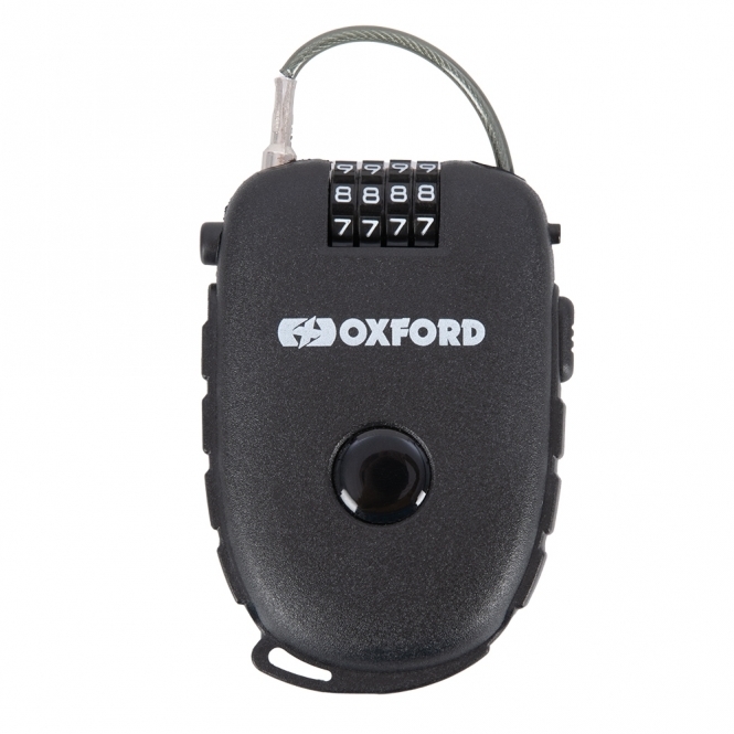 Oxford Oxford Retra Cable Lock, 75cm, Black