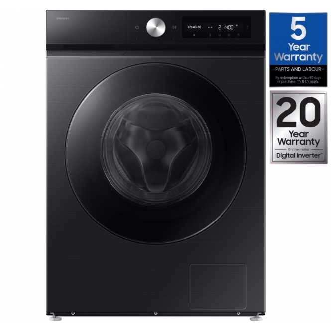 Samsung Samsung WW11DB7B94GBU1 Series 7, AI Energy, 11kg, 1400rpm, A Energy Rating Freestanding Washing Machine, Black