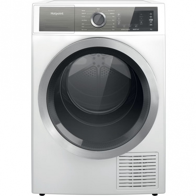 Hotpoint Hotpoint H8D94WBUK Gentlepower 9kg, A+++ Energy Rating, Freestanding, Heat Pump Tumble Dryer, White